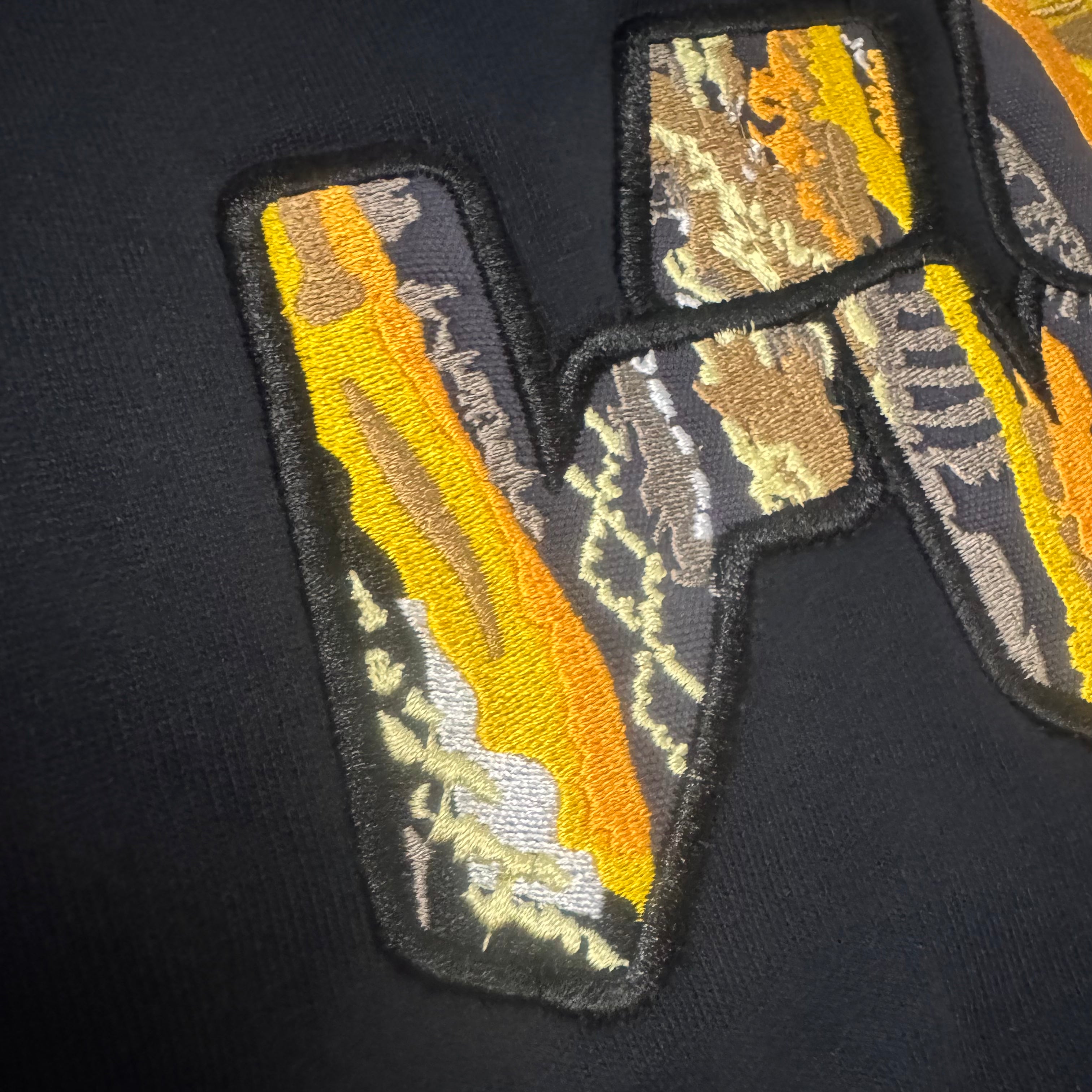 Block Crewneck Pullover Black